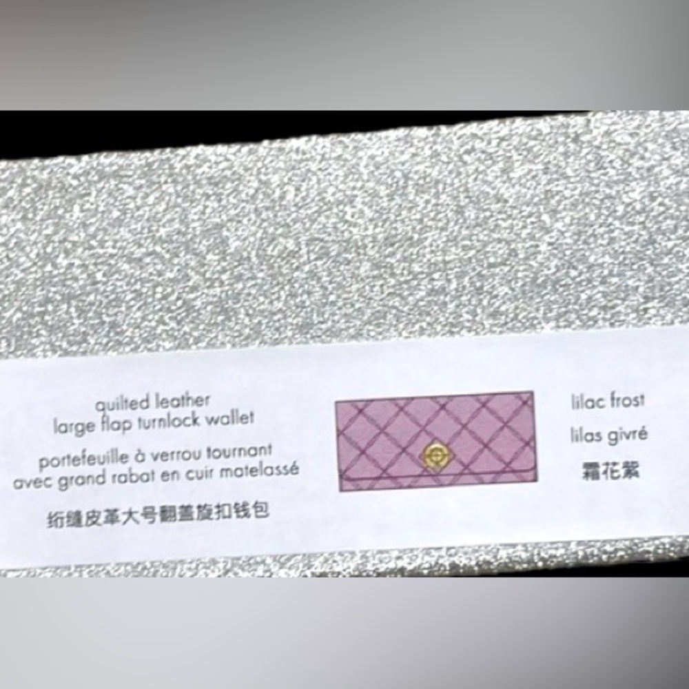 Kate Spade quilted Leather Lg Continental Wallet lilac NWT - Picture 8 of 10